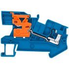 SIEMENS - Morsetto passante INSTA 2,5 mm², larghezza 5,2 mm, blu, conduttore N isolato