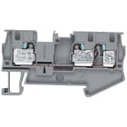 SIEMENS - Morsetto passante 4 mm², larghezza 6,2 mm, grigio, 3 punti di collegamento