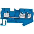SIEMENS - Morsetto passante 4 mm², larghezza 6,2 mm, blu, 3 punti di collegamento