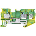 SIEMENS - Morsetto passante PE 4 mm², larghezza 6,2 mm giallo-verde 3 unità di serraggio