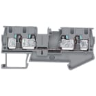 SIEMENS - Morsetto passante 4 mm², larghezza 6,2 mm, grigio, 4 punti di collegamento