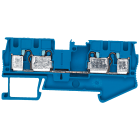 SIEMENS - Morsetto passante 4 mm², larghezza 6,2 mm, blu, 4 punti di collegamento