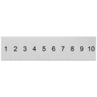 SIEMENS - Targhetta di siglatura, frontale, con 1-10, verticale, larghezza del morsetto: 4,2 mm, A: 10,5 mm