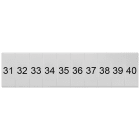 SIEMENS - Targhetta di siglatura, frontale, con 31-40, verticale, larghezza del morsetto: 4,2 mm