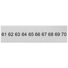 SIEMENS - Targhetta di siglatura, frontale, con 61-70, verticale, larghezza del morsetto: 4,2 mm