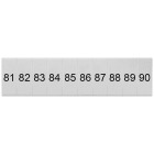 SIEMENS - Targhetta di siglatura, frontale, con 81-90, verticale, larghezza del morsetto: 4,2 mm