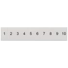 SIEMENS - Targhetta di siglatura, frontale, con 1-10, verticale, larghezza del morsetto: 5,2 mm, A: 10,5 mm