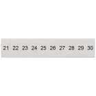 SIEMENS - Targhetta di siglatura, frontale, con 21-30, verticale, larghezza del morsetto: 5,2 mm