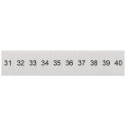SIEMENS - Targhetta di siglatura, frontale, con 31-40, verticale, larghezza del morsetto: 5,2 mm