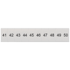 SIEMENS - Targhetta di siglatura, frontale, con 41-50, verticale, larghezza del morsetto: 5,2 mm