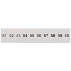 SIEMENS - Targhetta di siglatura, frontale, con 51-60, verticale, larghezza del morsetto: 5,2 mm