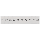 SIEMENS - Targhetta di siglatura, frontale, con 71-80, verticale, larghezza del morsetto: 5,2 mm