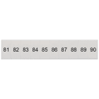 SIEMENS - Targhetta di siglatura, frontale, con 81-90, verticale, larghezza del morsetto: 5,2 mm