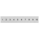 SIEMENS - Targhetta di siglatura, frontale, con 1-10, verticale, larghezza del morsetto: 6,2 mm, A: 10,5 mm