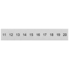 SIEMENS - Targhetta di siglatura, frontale, con 11-20, verticale, larghezza del morsetto: 6,2 mm