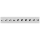 SIEMENS - Targhetta di siglatura, frontale, con 41-50, verticale, larghezza del morsetto: 6,2 mm