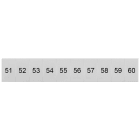SIEMENS - Targhetta di siglatura, frontale, con 51-60, verticale, larghezza del morsetto: 6,2 mm
