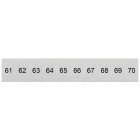 SIEMENS - Targhetta di siglatura, frontale, con 61-70, verticale, larghezza del morsetto: 6,2 mm
