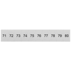 SIEMENS - Targhetta di siglatura, frontale, con 71-80, verticale, larghezza del morsetto: 6,2 mm