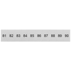 SIEMENS - Targhetta di siglatura, frontale, con 81-90, verticale, larghezza del morsetto: 6,2 mm