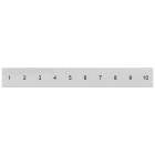 SIEMENS - Targhetta di siglatura, frontale, con 1-10, verticale, larghezza del morsetto: 8,2 mm, A: 10,5 mm