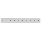 SIEMENS - Targhetta di siglatura, frontale, con 31-40, verticale, larghezza del morsetto: 8,2 mm