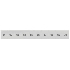 SIEMENS - Targhetta di siglatura, frontale, con 61-70, verticale, larghezza del morsetto: 8,2 mm