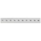 SIEMENS - Targhetta di siglatura, frontale, con 71-80, verticale, larghezza del morsetto: 8,2 mm