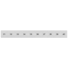 SIEMENS - Targhetta di siglatura, frontale, con 31-40, verticale, larghezza del morsetto: 10,2 mm