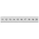 SIEMENS - Targhetta di siglatura, piatta, con 11-20, verticale, larghezza del morsetto: 4,2 mm, A: 6,4 mm