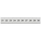 SIEMENS - Targhetta di siglatura, piatta, con 21-30, verticale, larghezza del morsetto: 4,2 mm, A: 6,4 mm