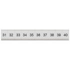 SIEMENS - Targhetta di siglatura, piatta, con 31-40, verticale, larghezza del morsetto: 4,2 mm, A: 6,4 mm
