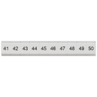SIEMENS - Targhetta di siglatura, piatta, con 41-50, verticale, larghezza del morsetto: 4,2 mm, A: 6,4 mm