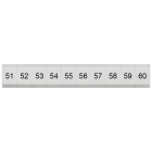 SIEMENS - Targhetta di siglatura, piatta, con 51-60, verticale, larghezza del morsetto: 4,2 mm, A: 6,4 mm