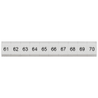 SIEMENS - Targhetta di siglatura, piatta, con 61-70, verticale, larghezza del morsetto: 4,2 mm, A: 6,4 mm