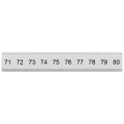SIEMENS - Targhetta di siglatura, piatta, con 71-80, verticale, larghezza del morsetto: 4,2 mm, A: 6,4 mm