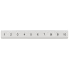 SIEMENS - Targhetta di siglatura, piatta, con 1-10, verticale, larghezza del morsetto: 5,2 mm, A: 6,4 mm