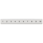 SIEMENS - Targhetta di siglatura, piatta, con 1-10, verticale, larghezza del morsetto: 5,2 mm, A: 6,4 mm 8WH81212AB05
