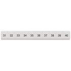 SIEMENS - Targhetta di siglatura, piatta, con 31-40, verticale, larghezza del morsetto: 5,2 mm, A: 6,4 mm