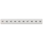 SIEMENS - Targhetta di siglatura, piatta, con 41-50, verticale, larghezza del morsetto: 5,2 mm, A: 6,4 mm 8WH81212AB45