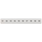 SIEMENS - Targhetta di siglatura, piatta, con 51-60, verticale, larghezza del morsetto: 5,2 mm, A: 6,4 mm