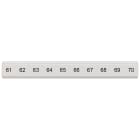 SIEMENS - Targhetta di siglatura, piatta, con 61-70, verticale, larghezza del morsetto: 5,2 mm, A: 6,4 mm