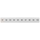SIEMENS - Targhetta di siglatura, piatta, con 91-100, verticale, larghezza del morsetto: 5,2 mm