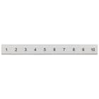 SIEMENS - Targhetta di siglatura, piatta, con 1-10, verticale, larghezza del morsetto: 6,2 mm, A: 6,4 mm
