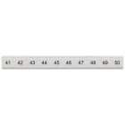 SIEMENS - Targhetta di siglatura, piatta, con 41-50, verticale, larghezza del morsetto: 6,2 mm, A: 6,4 mm