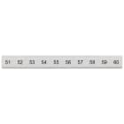 SIEMENS - Targhetta di siglatura, piatta, con 51-60, verticale, larghezza del morsetto: 6,2 mm, A: 6,4 mm