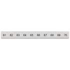 SIEMENS - Targhetta di siglatura, piatta, con 61-70, verticale, larghezza del morsetto: 6,2 mm, A: 6,4 mm