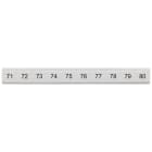 SIEMENS - Targhetta di siglatura, piatta, con 71-80, verticale, larghezza del morsetto: 6,2 mm, A: 6,4 mm