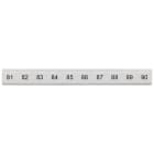 SIEMENS - Targhetta di siglatura, piatta, con 81-90, verticale, larghezza del morsetto: 6,2 mm, A: 6,4 mm