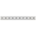 SIEMENS - Targhetta di siglatura, piatta, con 81-90, verticale, larghezza del morsetto: 6,2 mm, A: 6,4 mm 8WH81213AB85